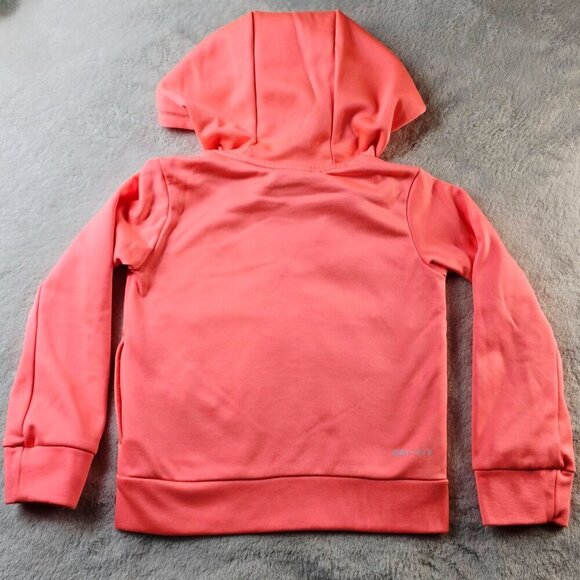 Nike Dri-Fit Coral Full-Zip Hoodie w/ Reflective Text – Beach Blaze Edition 4 - Picture 4 of 10